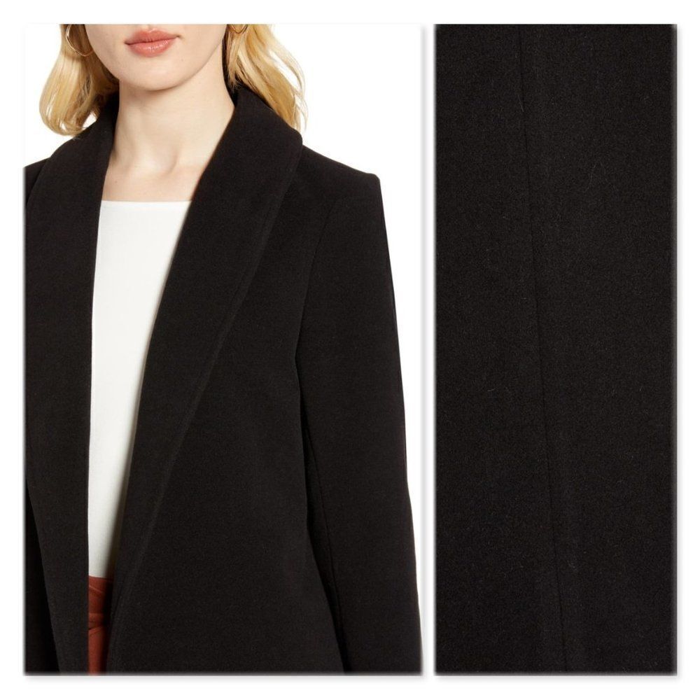 Halogen Double Face Coat sz Large in Black - Picture 3 of 10